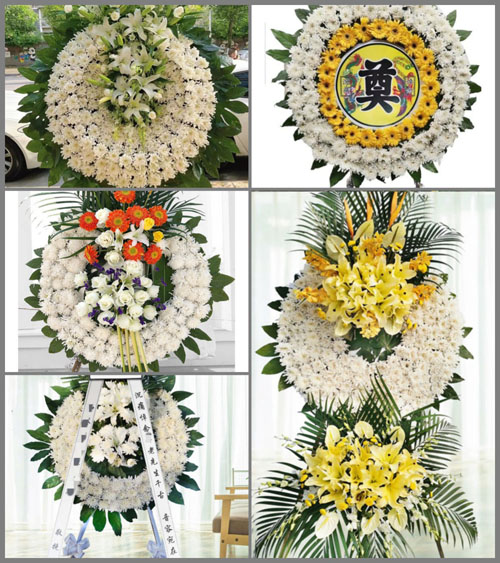 河北沧州孟村回族自治县新县镇花圈速递